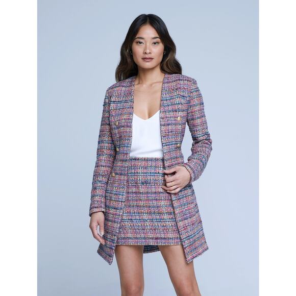 L'Agence Zuri Half Duster Tweed Jacket size 0